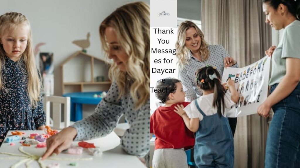 Thank You Messages for Daycare Teachers