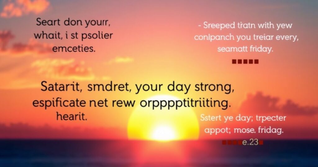 Motivational Short Positive Friday Quotes