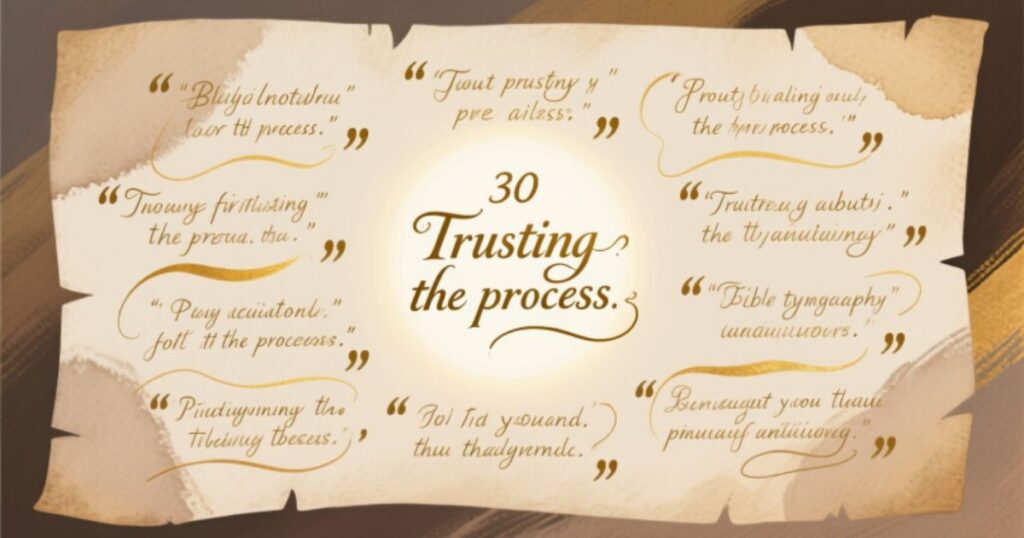 30 Bible Quotes About Trusting the Process
