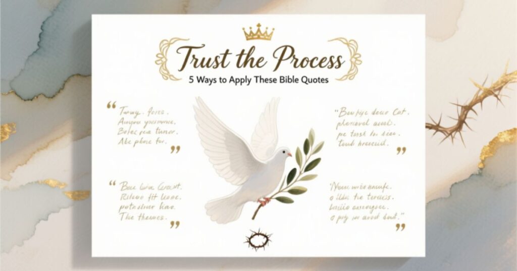 5 Ways to Apply These “Trust the Process” Bible Quotes